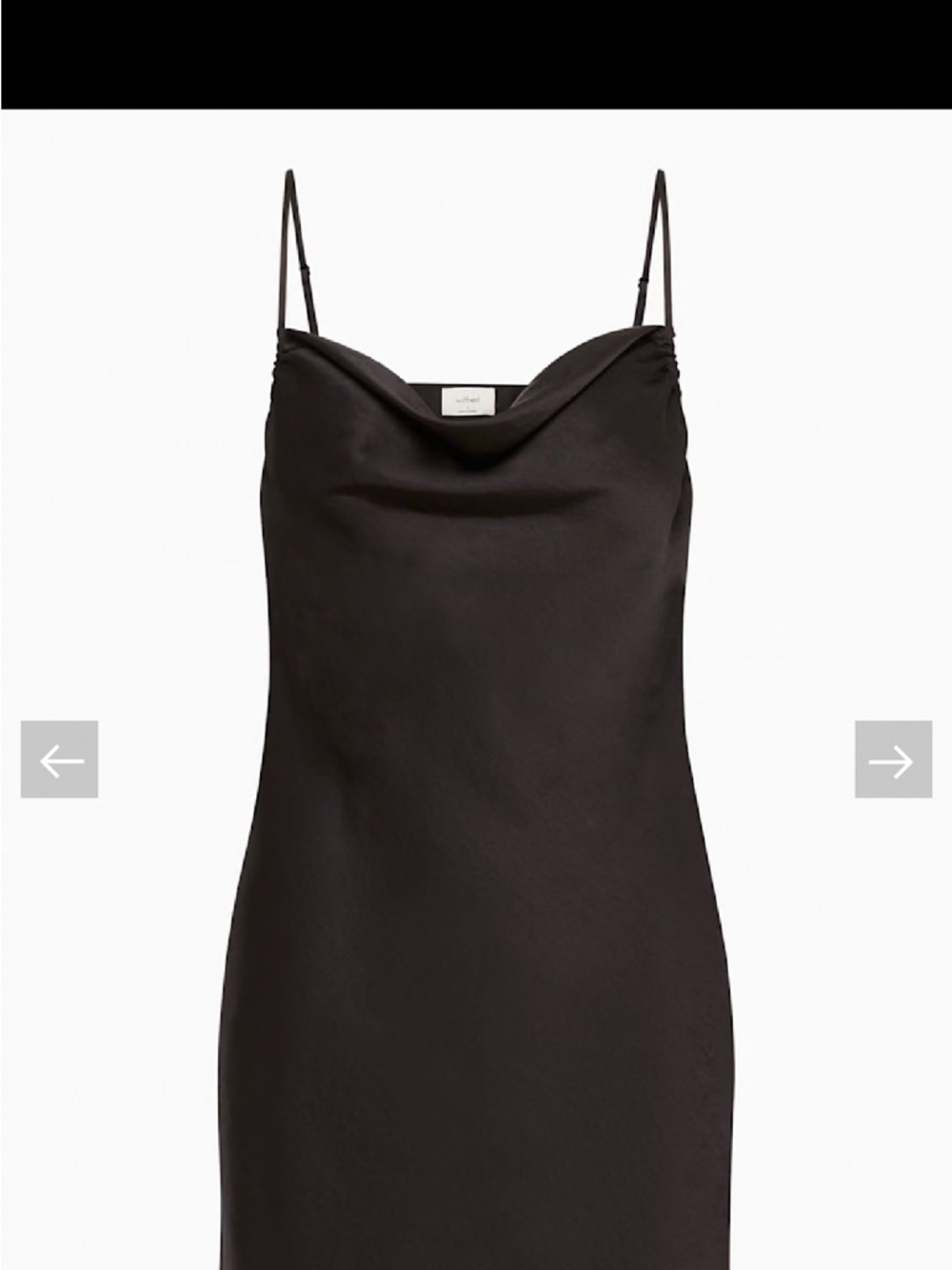 Wilfred Aritzia Allusion Midi Dress - Black - Size S